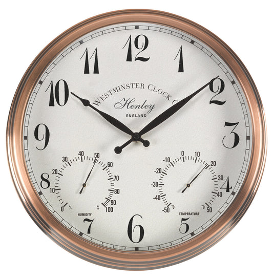 12In Henley Wall Wall Clock & Thermometer