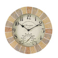 10In Stonegate Sandstone Wall Clock & Thermometer