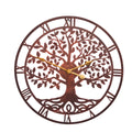 Tree Of Life Wall Clock - Bronze