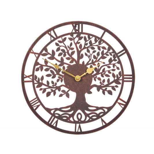 Tree Of Life Wall Clock - Bronze