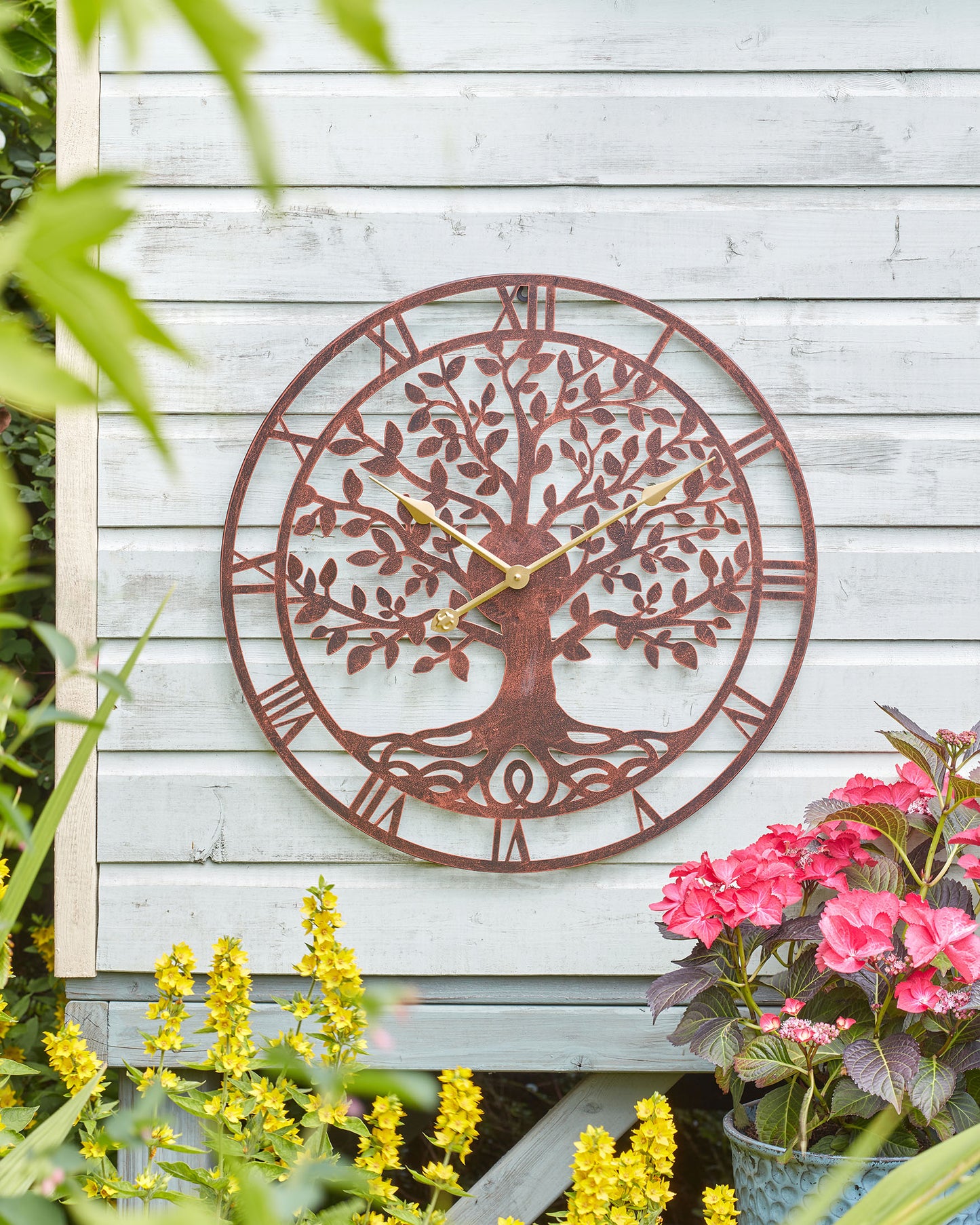 Tree Of Life Wall Clock - Bronze