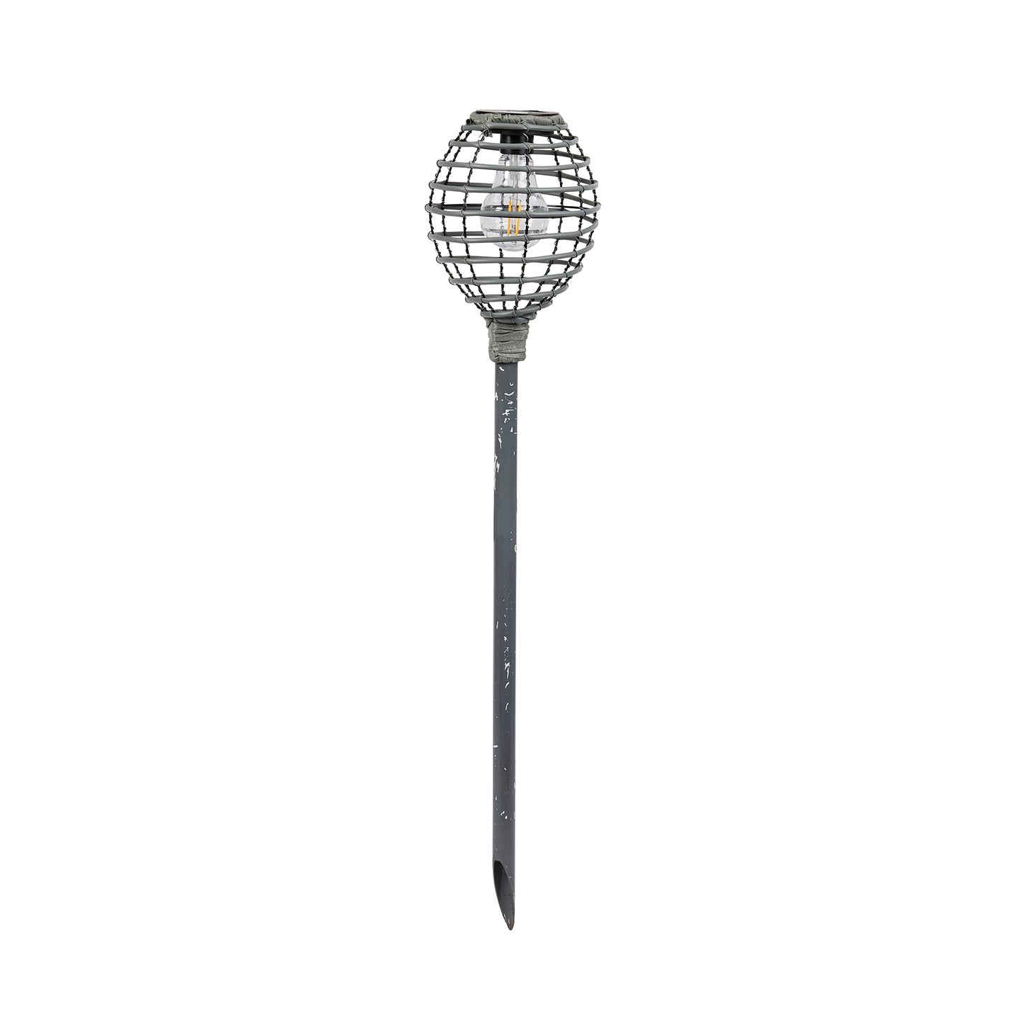Lumina Faux Rattan Stake Light