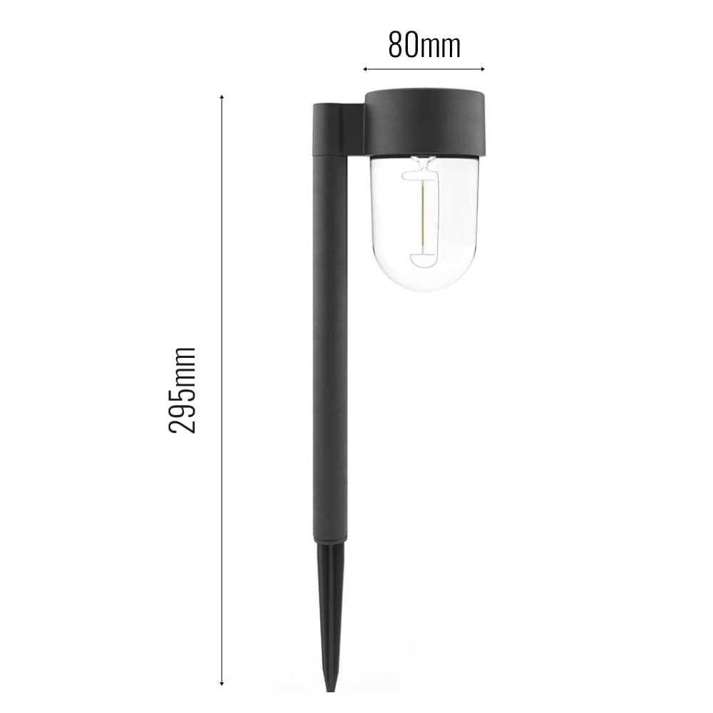Hampton Solar Post Lights 2Pk