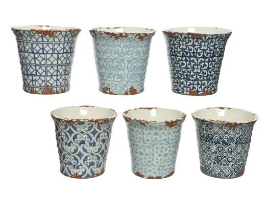 Planter Terracotta Hand Decorated