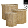 Danfield Basket Round L. Brown