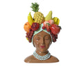 Planter Polyresin Head Fruit On Head Multi