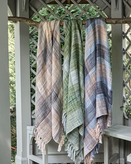 Tweed Check Throw