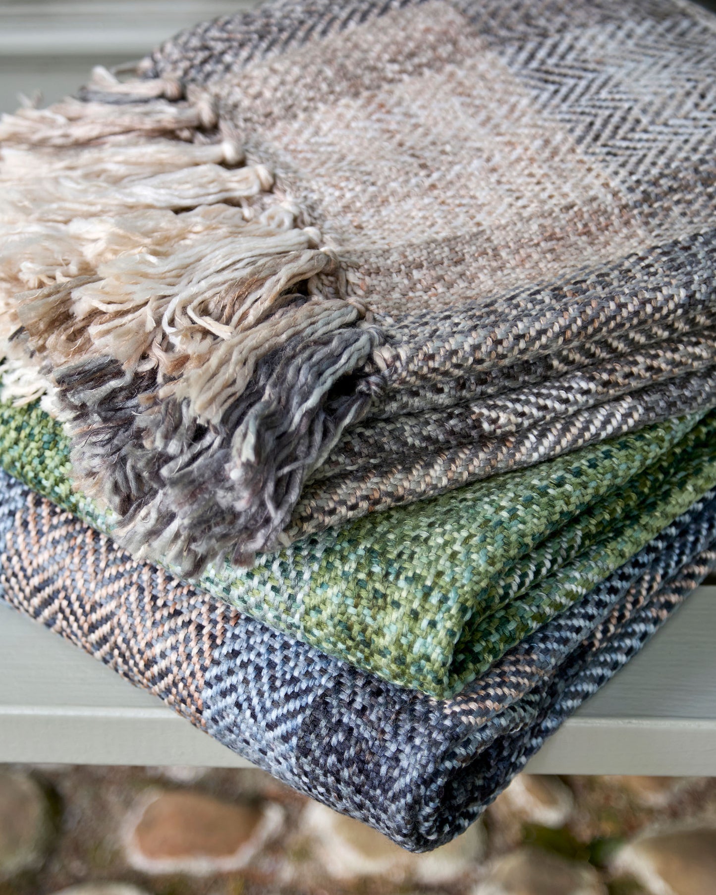 Tweed Check Throw
