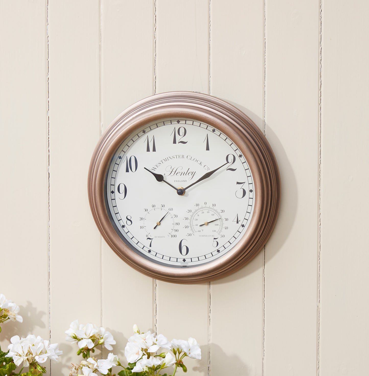 12In Henley Wall Wall Clock & Thermometer
