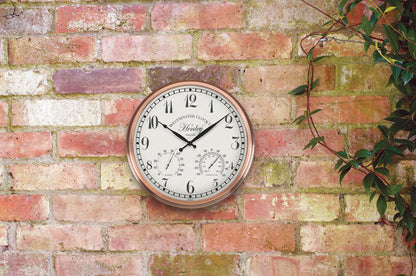12In Henley Wall Wall Clock & Thermometer