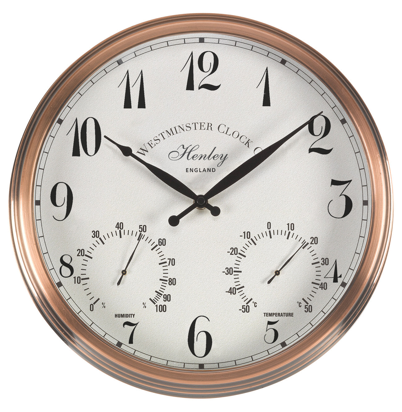 12In Henley Wall Wall Clock & Thermometer