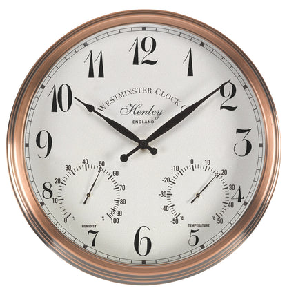 12In Henley Wall Wall Clock & Thermometer