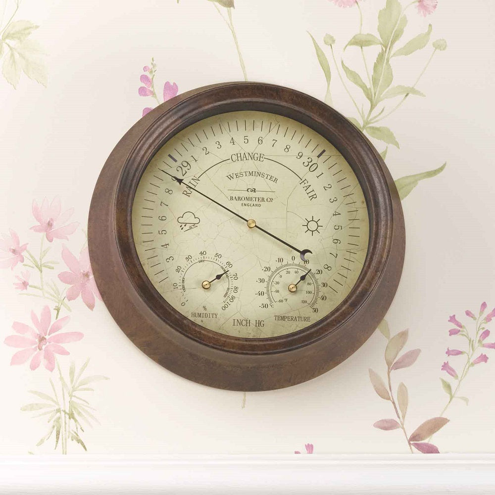 8In Westminster Barometer & Thermometer