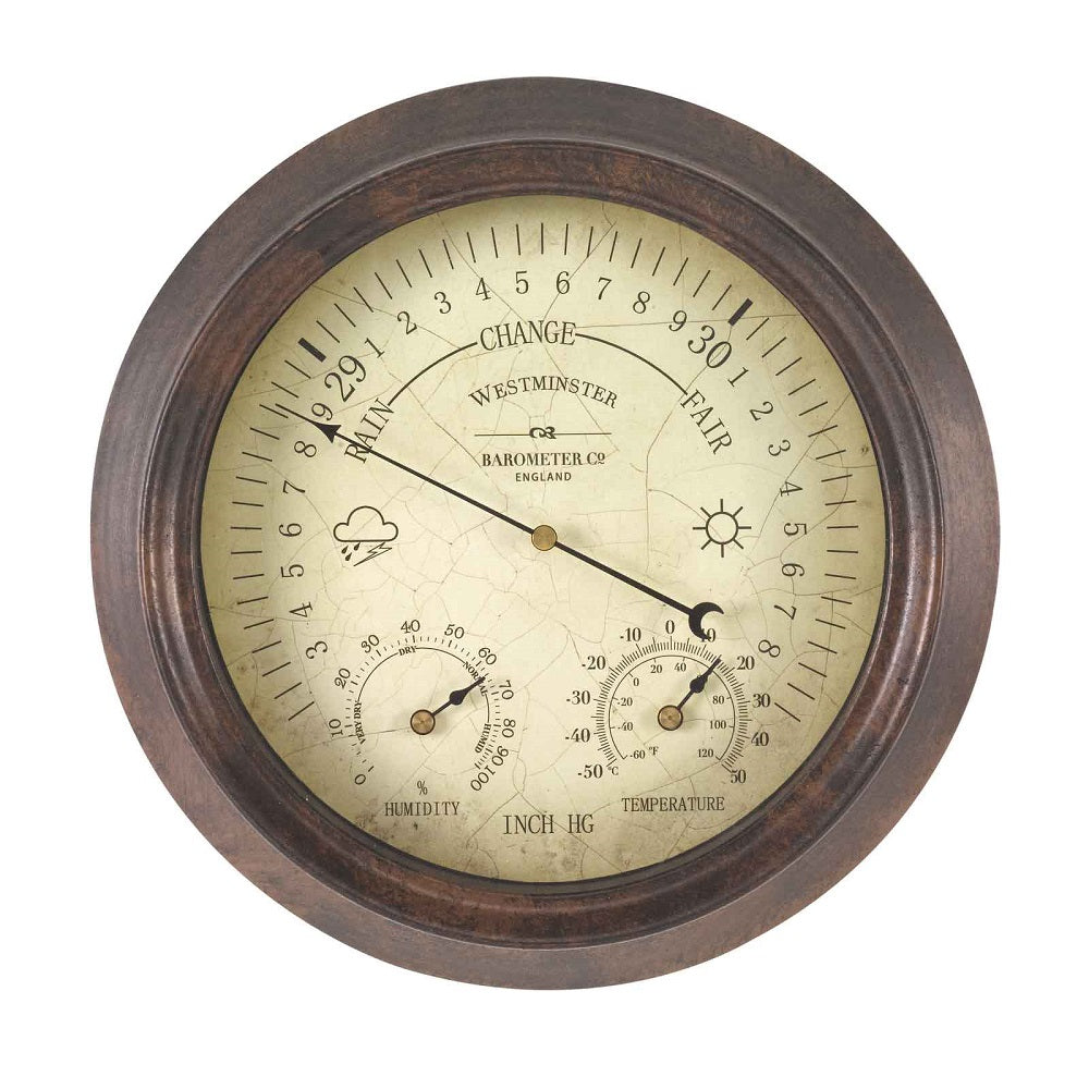 8In Westminster Barometer & Thermometer
