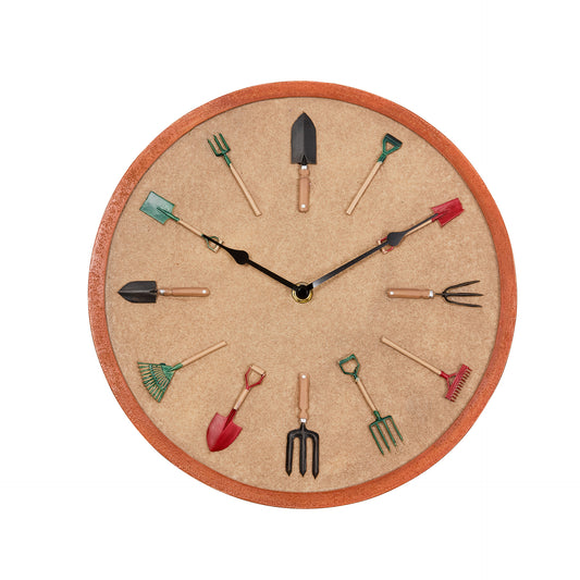 Garden Tools Wall Clock