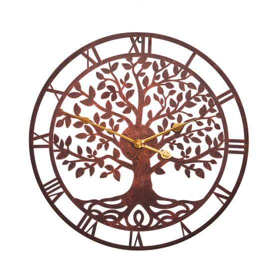 Tree Of Life Wall Clock - Bronze