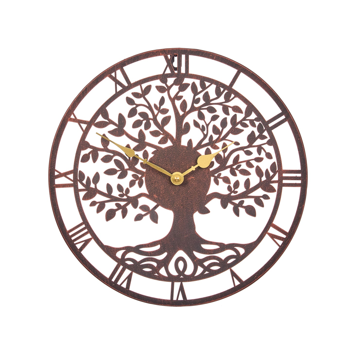 Tree Of Life Wall Clock - Bronze