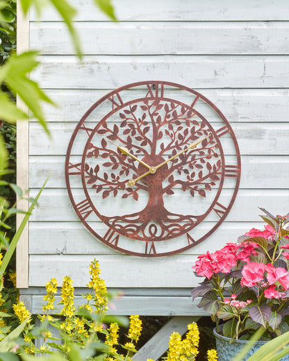 Tree Of Life Wall Clock - Bronze