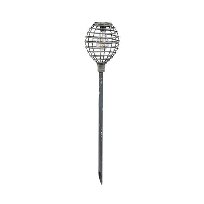 Lumina Faux Rattan Stake Light