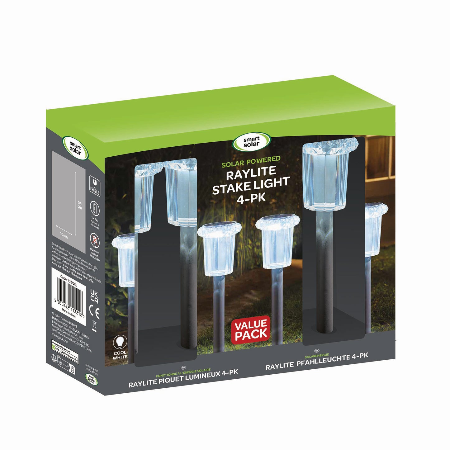 Raylite Solar Stake Light 4pc Carry Pack