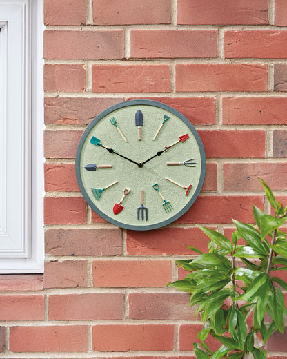 Garden Tools Wall Clock