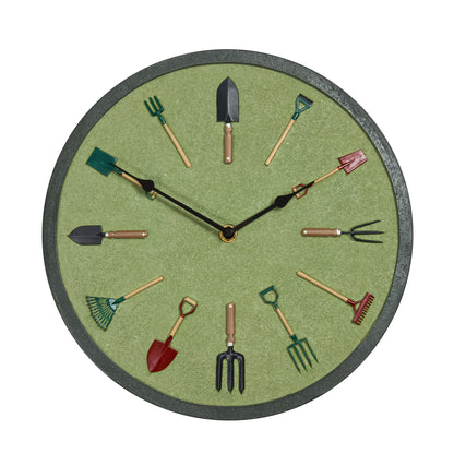 Garden Tools Wall Clock