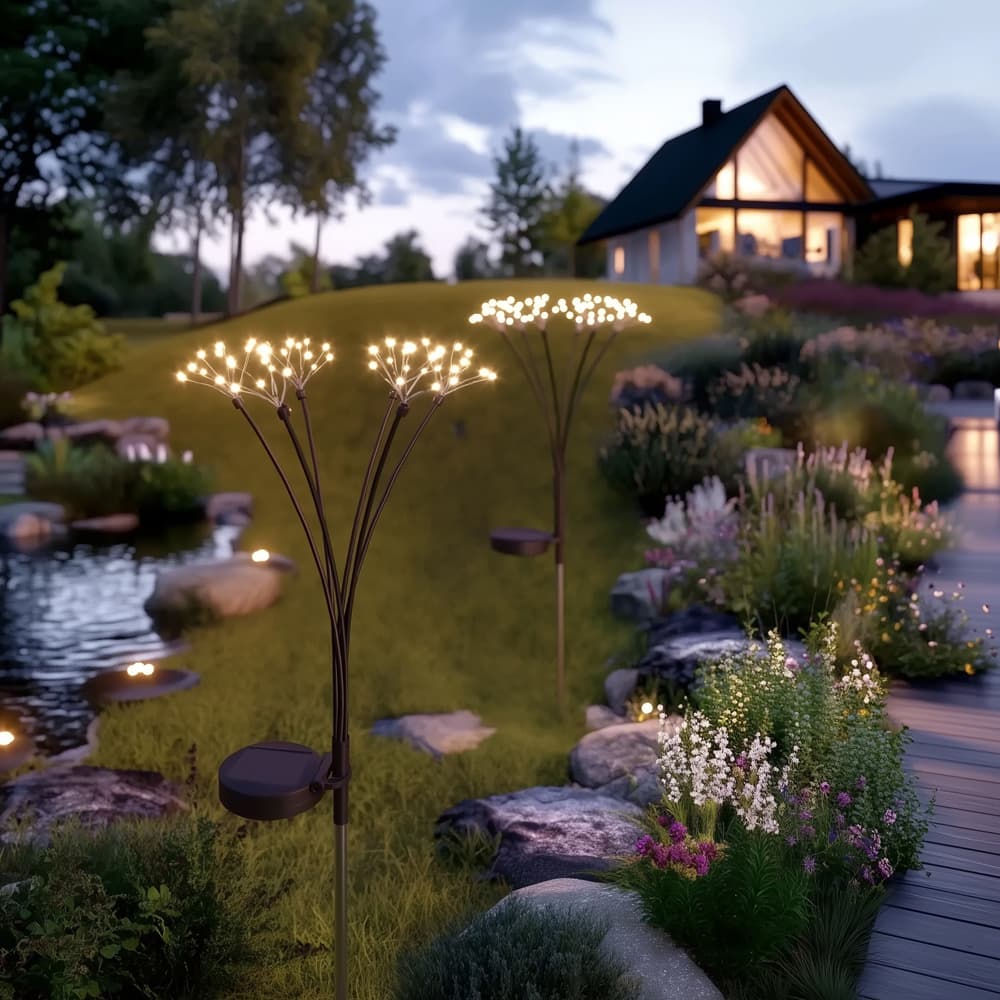 Starburst Solar Stake Light - Set Of 2
