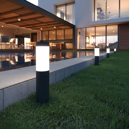 Mini London Usb Solar Post Lights (Set Of 4) Anthracite Edition
