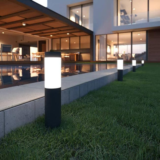 Mini London Usb Solar Post Lights (Set Of 4) Anthracite Edition