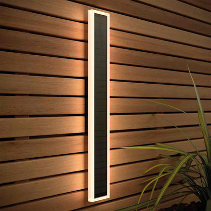 Halo Rectangle Solar Wall Light 50Cm