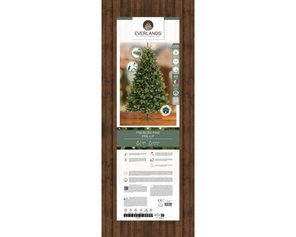 Freiburg Pine Nostalgic 6ft Pre-Lit Artificial Christmas Tree