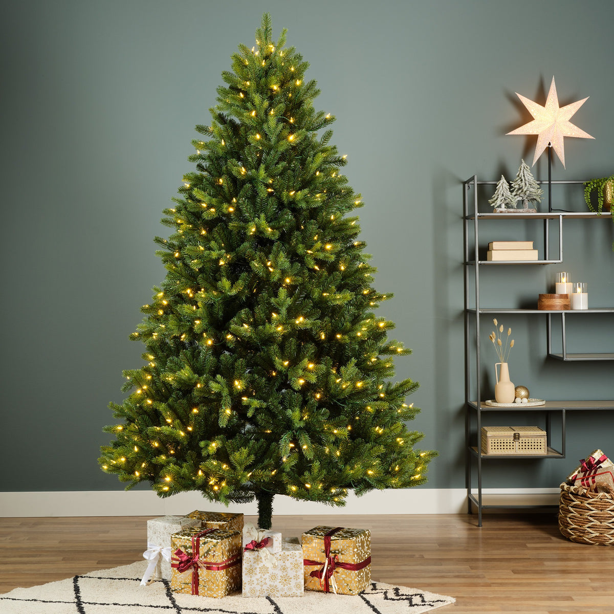 Freiburg Pine Nostalgic 6ft Pre-Lit Artificial Christmas Tree