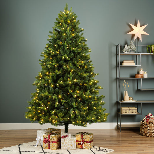 Freiburg Pine Nostalgic 7ft Pre-Lit Christmas Tree