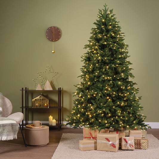 Andalo Fir Nostalgic 180cm Pre-Lit Artificial Christmas Tree