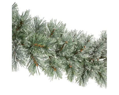 Cashmere garland frosted indoor