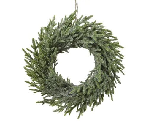 Merry fir wreath glitter indoor