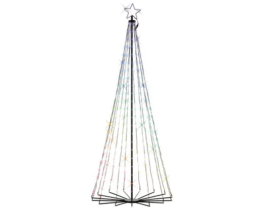 LED tree gb iron cone tree colour changing effects outdoor