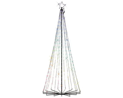 LED tree gb iron cone tree colour changing effects outdoor