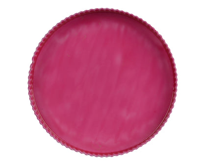 Plate Iron Enamel Yes Pink