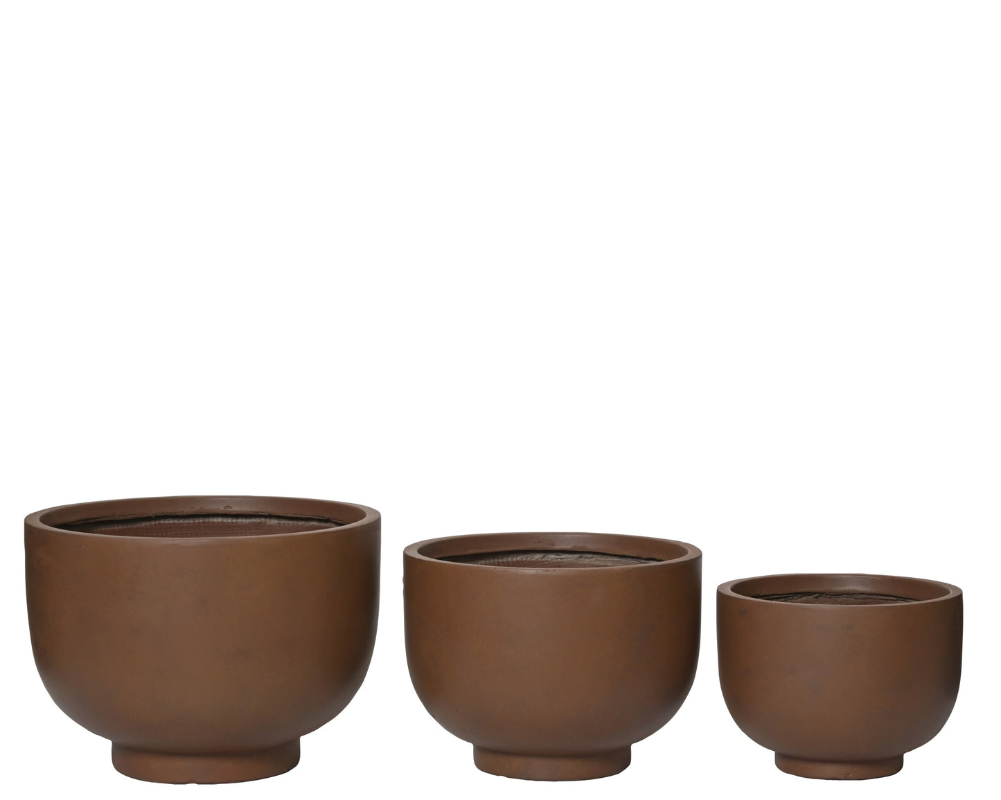 Stella Planter Fibre Clay Round Smooth