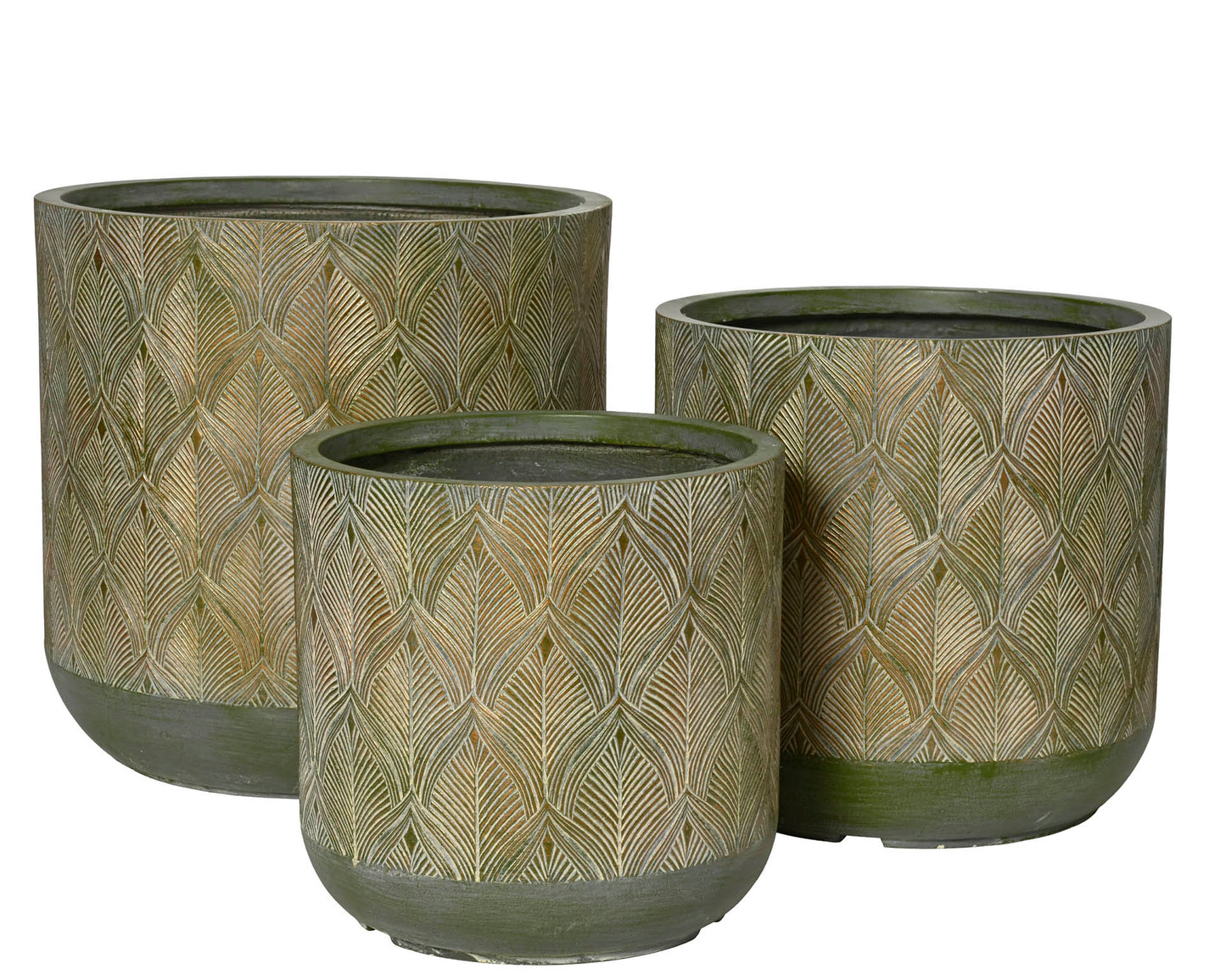 Gabriel Planter Fibre Clay Leaf