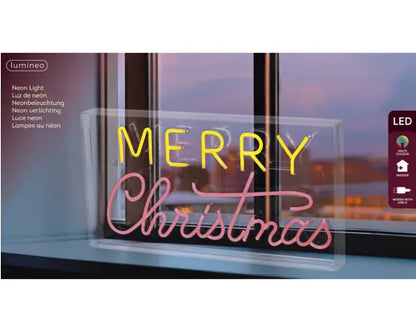 LED neon usb plastic merry christmas steady indoor
