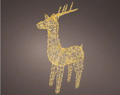 Micro LED reindeer gb metal flashing & static effect outdoor