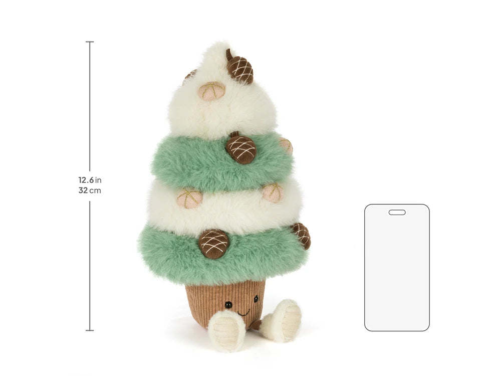 Jellycat Amuseables Pinecone Tree size chart