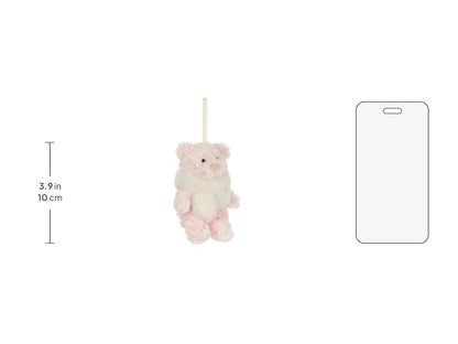 Jellycat Leola Bear Winter Warmer Decoration size chart