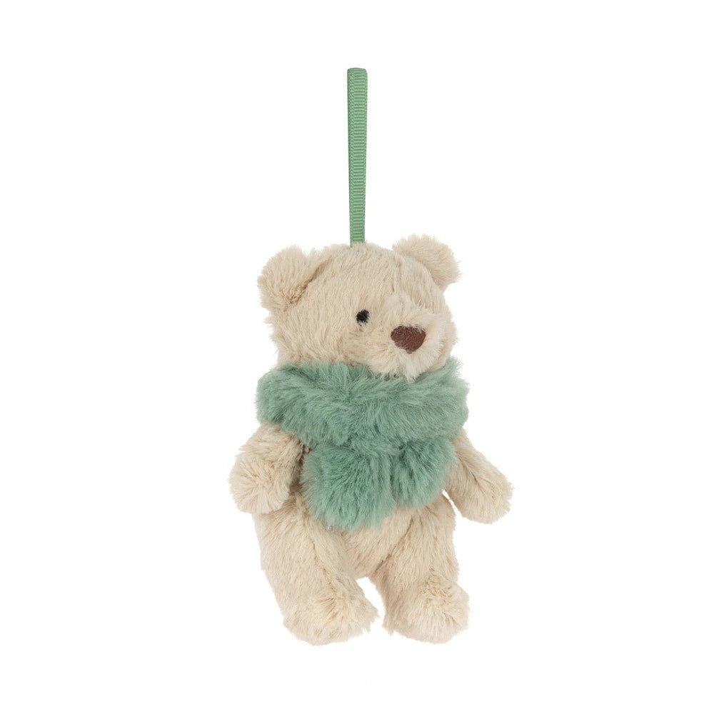 Jellycat Bartholomew Bear Jr. Winter Warmer Decoration soft toy
