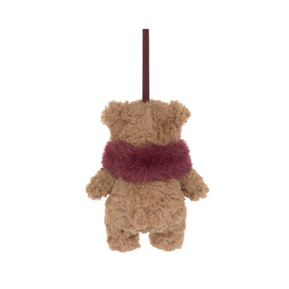 Jellycat Bartholomew Bear Winter Warmer Decoration soft toy, view 3
