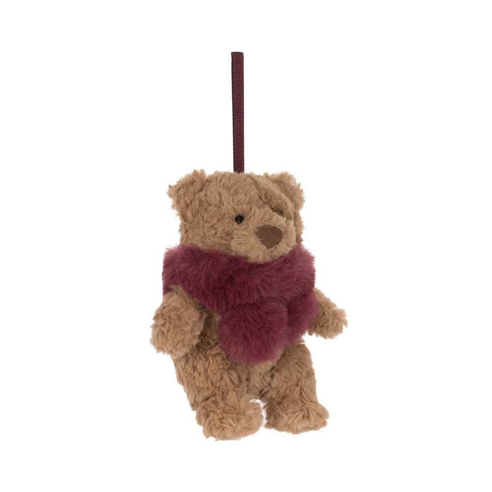 Jellycat Bartholomew Bear Winter Warmer Decoration soft toy