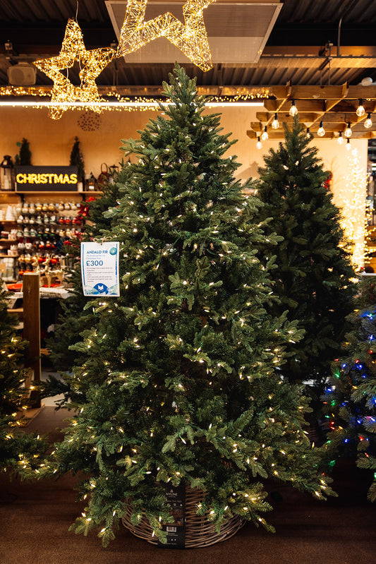 Andalo Fir Nostalgic 7ft Pre-Lit Artificial Christmas Tree