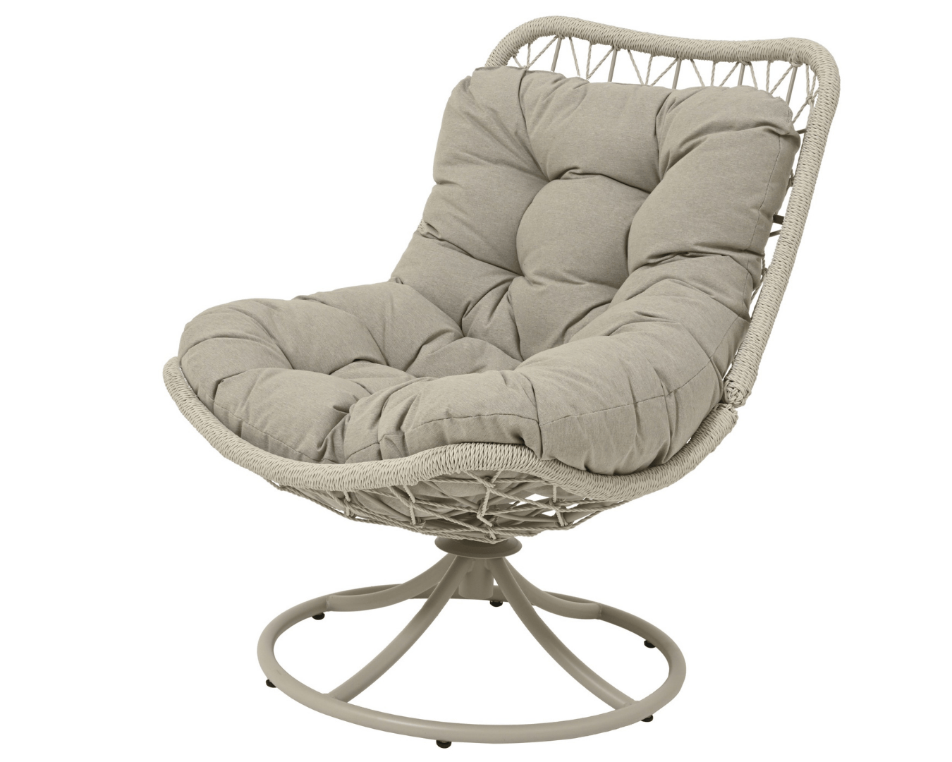 Medell Swivel Chair Light Grey
